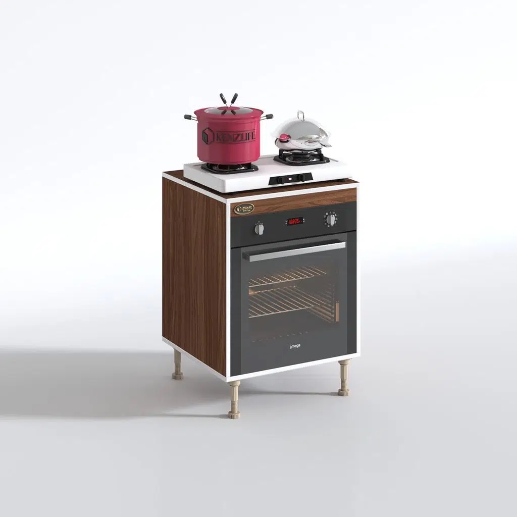 Kenzlife ankastre modülü kabini pança tantra cvz 89-81*60*56 fırın ocak dolabı ayarlı ayaklı üstü kapalı