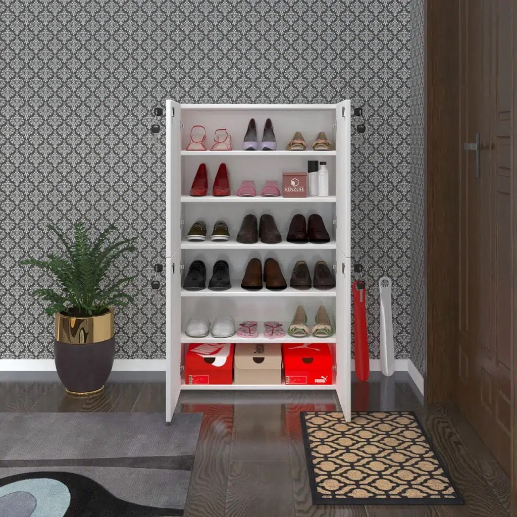 Kenzlife ayakkabılık ayakkabı dolabı kilitli be real byz 120*70*32 kapaklı arkalıklı ofis dolabı iki bölme