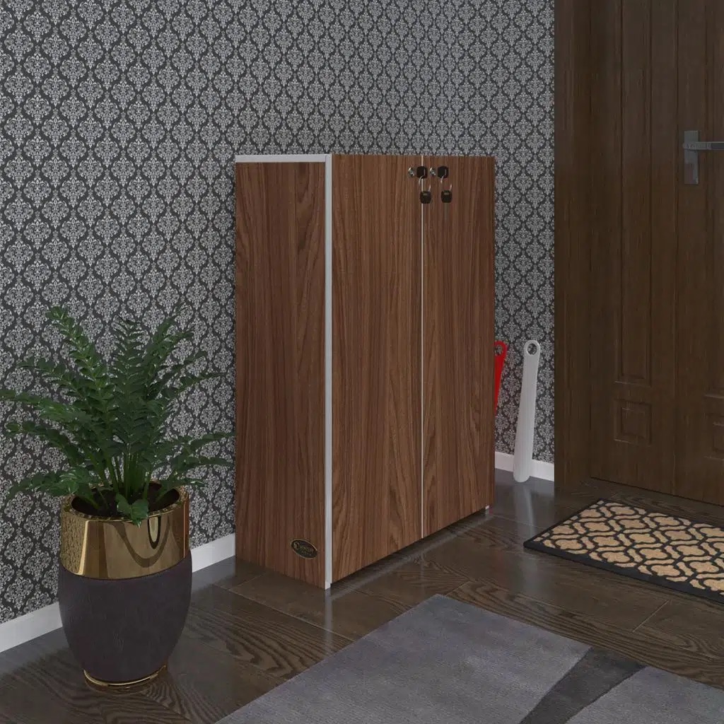 Kenzlife ayakkabılık ayakkabı dolabı kilitli be real cvz 100*70*32 kapaklı arkalıklı ofis dolabı