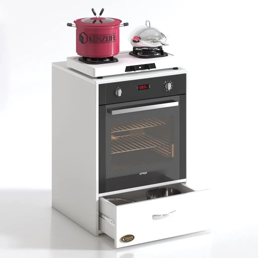 Kenzlife ankastre modülü kabini argon byz fırın ocak dolabı çekmeceli sabit tabla