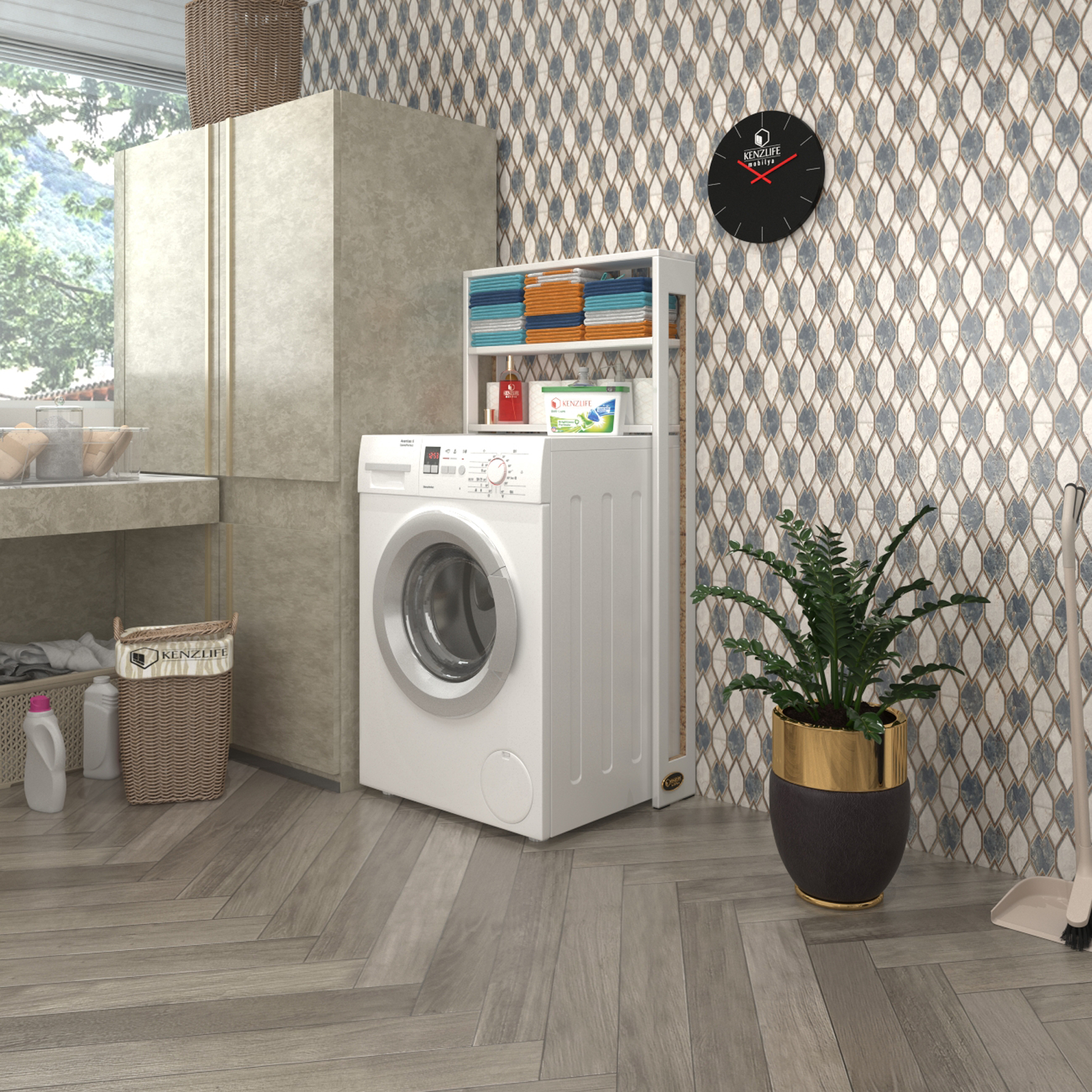 ÇAMAŞIR MAKİNESİ DOLABI