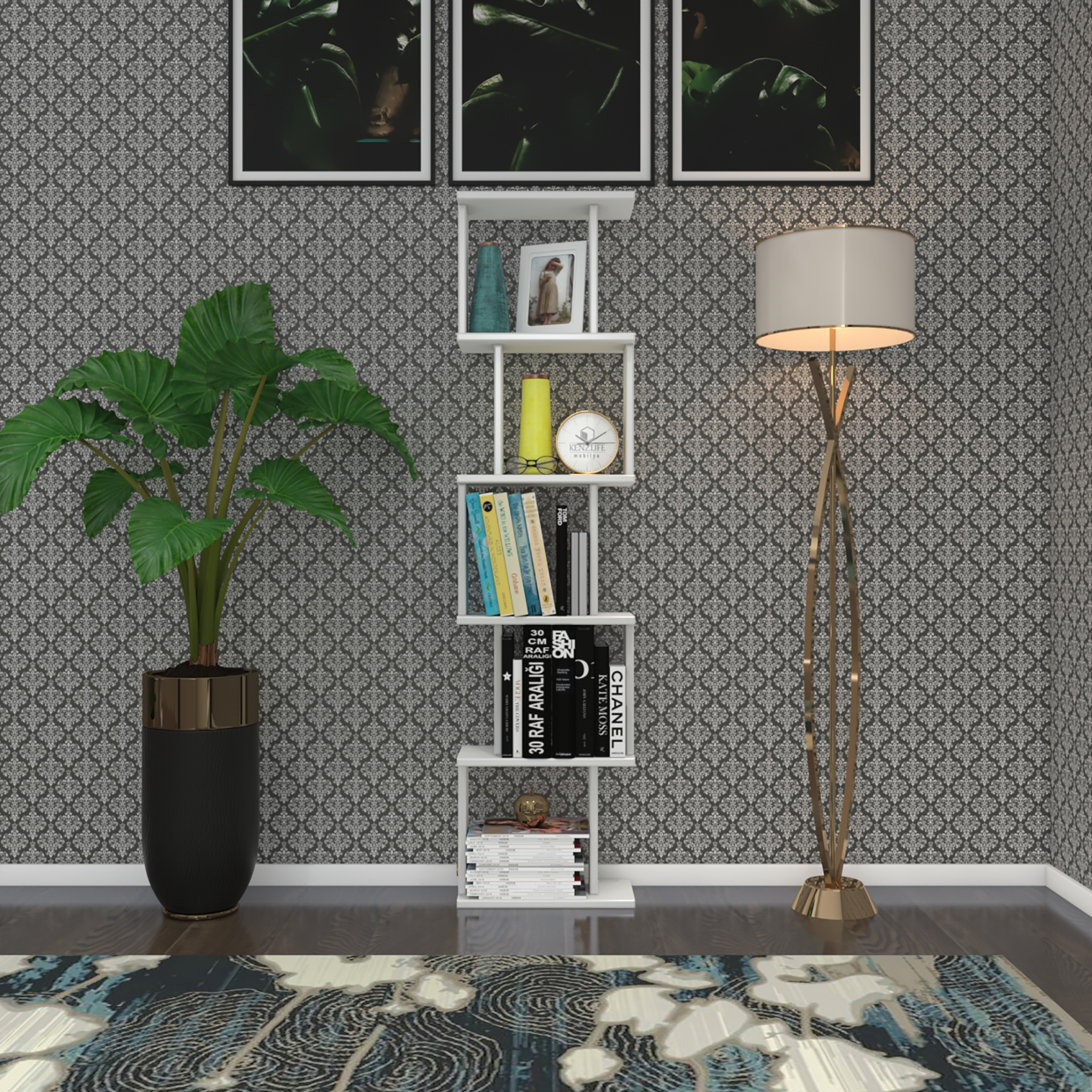 KİTAPLIK&DUVAR RAFI