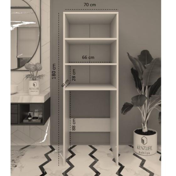 çamaşır-kurutma-bulaşık makinesi dolabı mahidevran byz 180*70*60 suntalam banyo