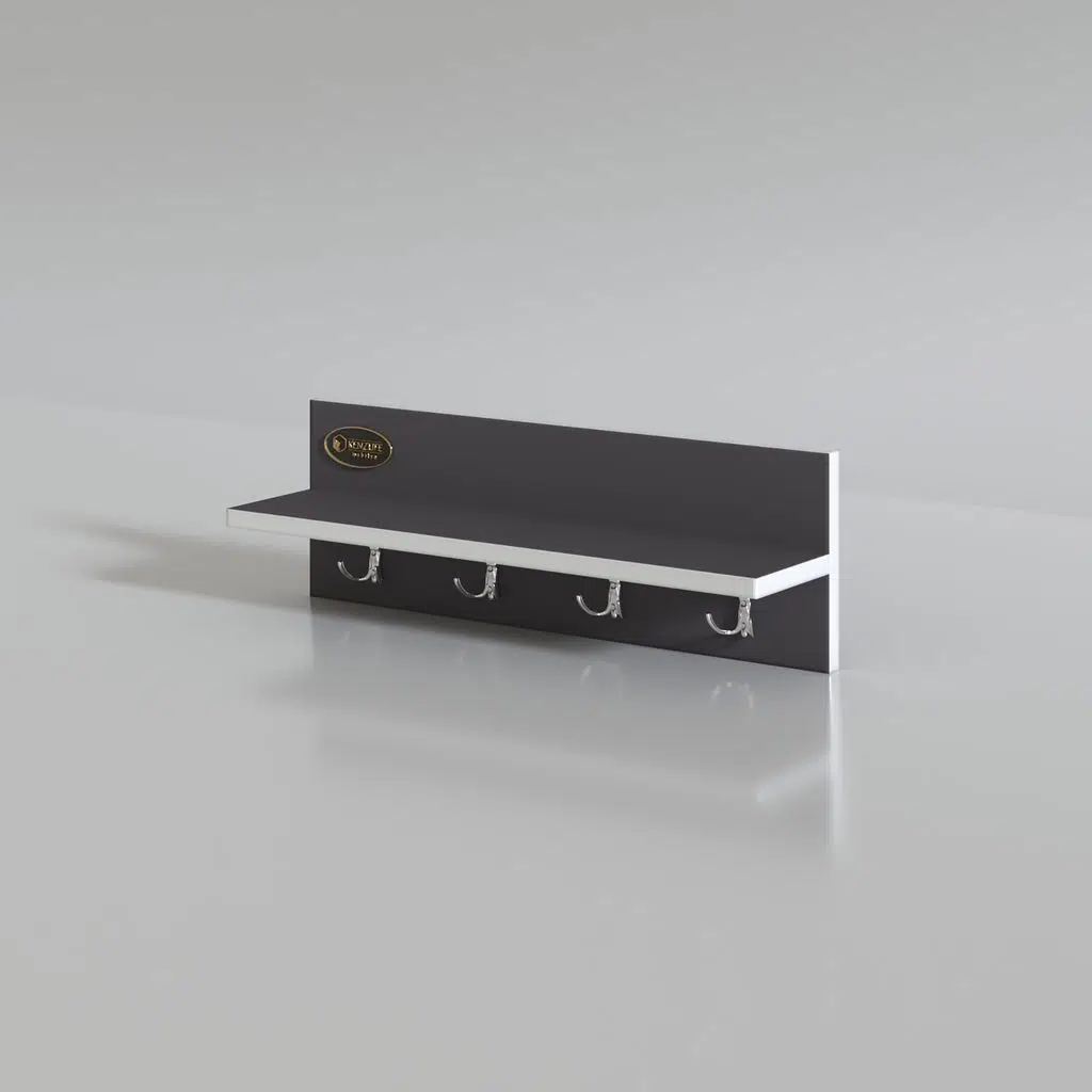 Kenzlife elbise askı askılıklığı çam gri vestiyer portmanto askı askılık 4 adet