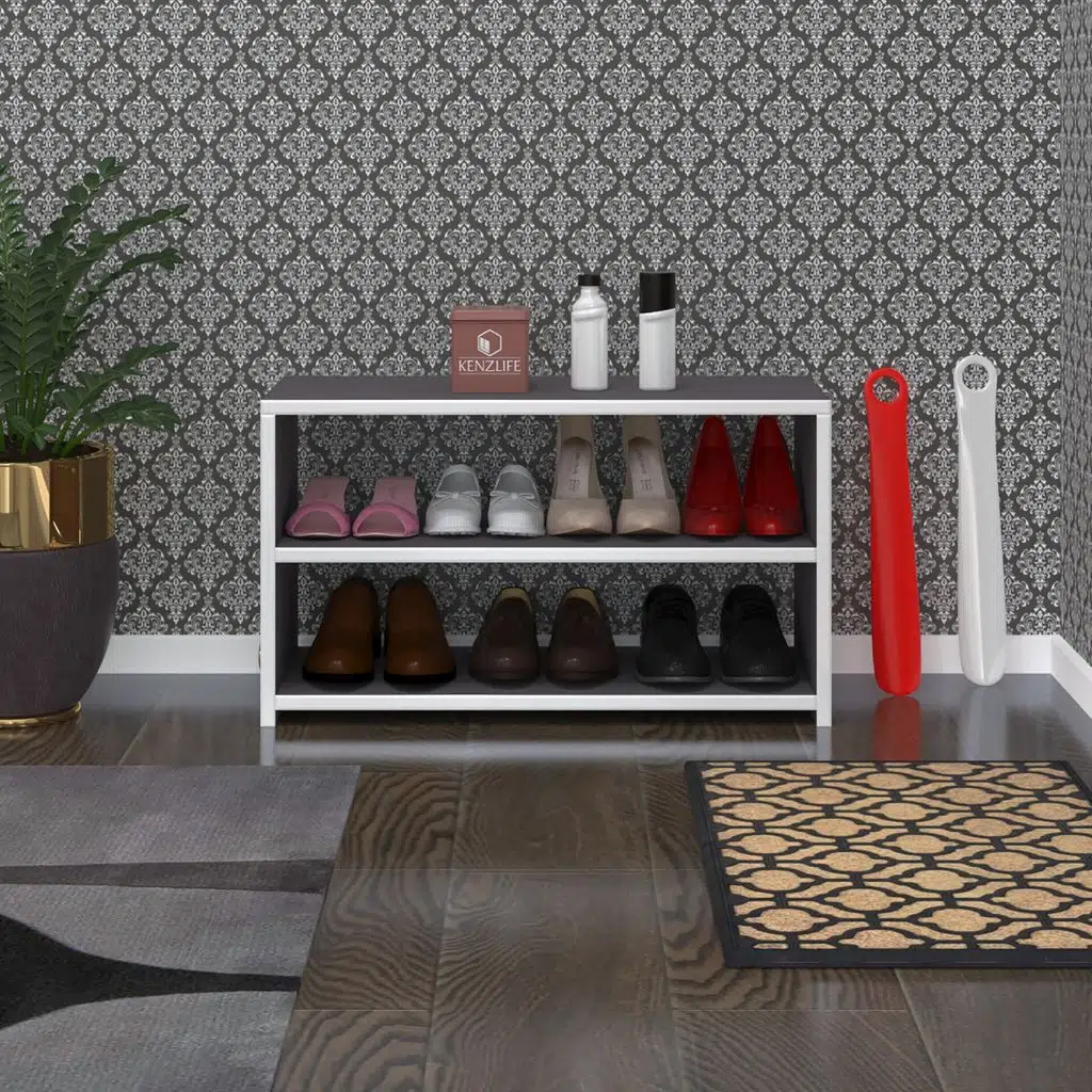 Kenzlife ayakkabılık goya gri 040*70*30 arkalıksız ayakkabı ofis dolabı