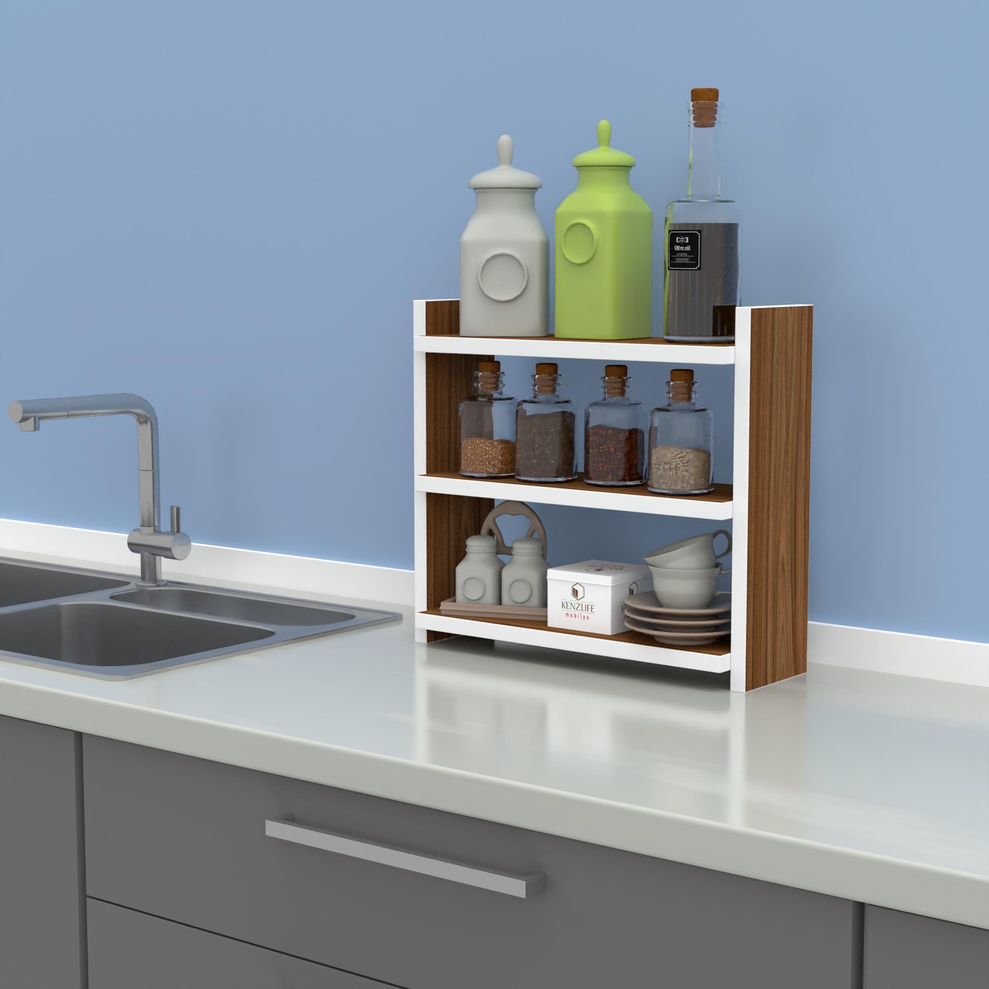 Kenzlife mutfak rafı apti cvz 040*040*15 duvar tezgah