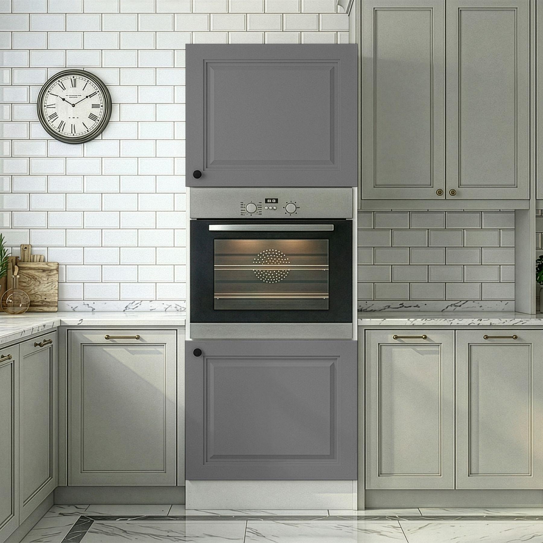 Kenzlife membran ankastre fırın dolabı bige gribyz çerçeve 180*60*56 mebran kapak MDF gövde