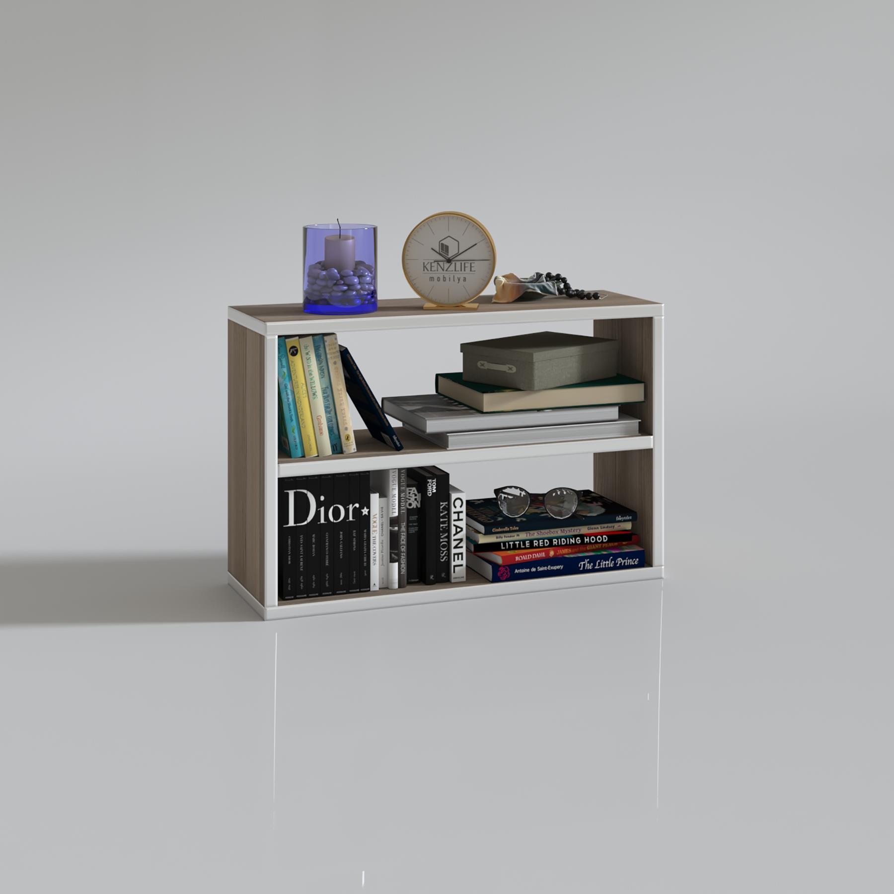 Kenzlife kitaplık nihan 040*060*20 crd duvar rafı