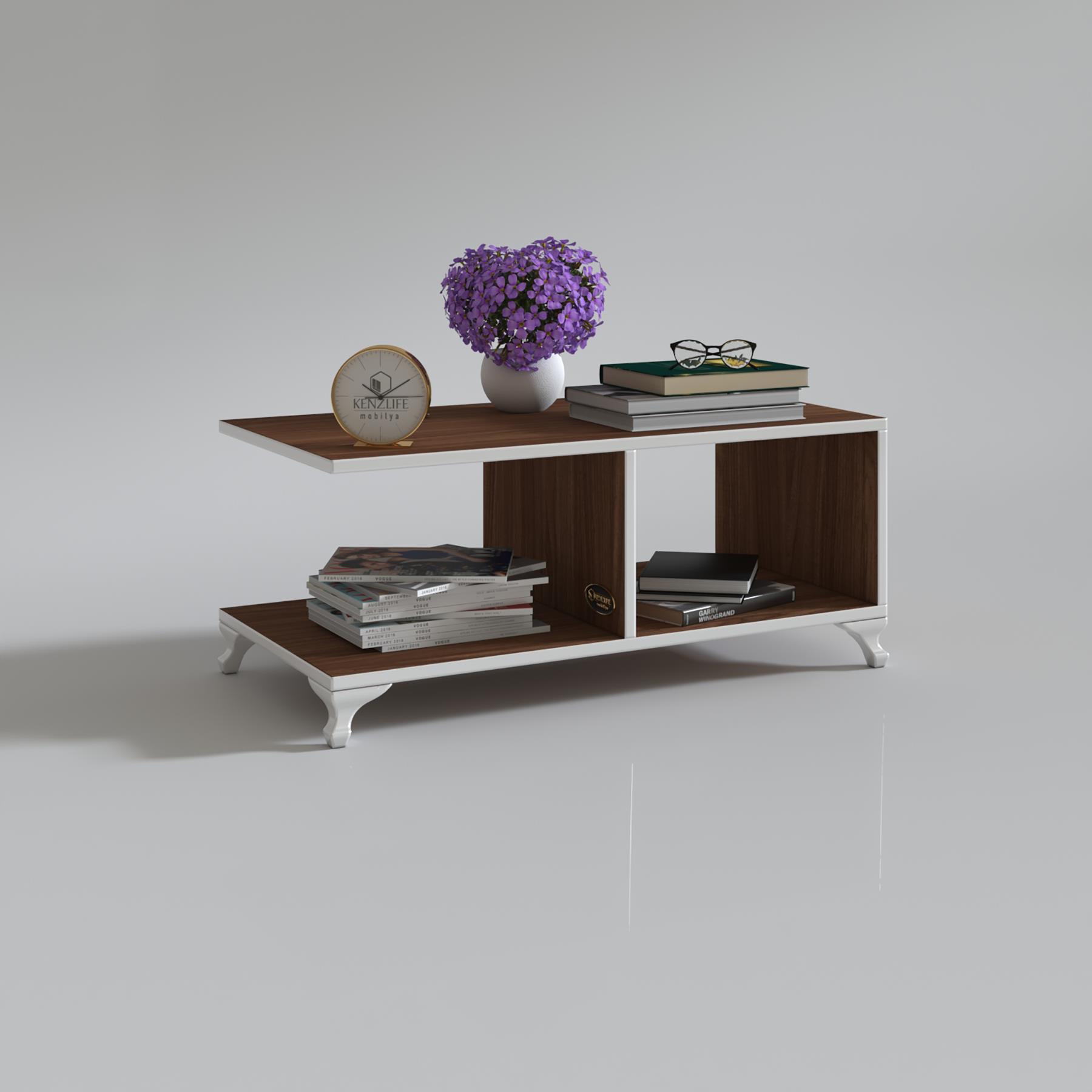 Kenzlife orta salon sehpası kazablanka cvz 038*090*45 sofra çiçeklik