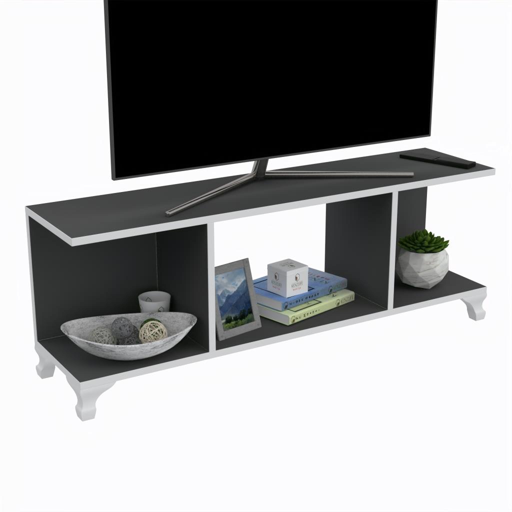 Kenzlife televizyon sehpası seul gri 038*150*30 tv ünitesi