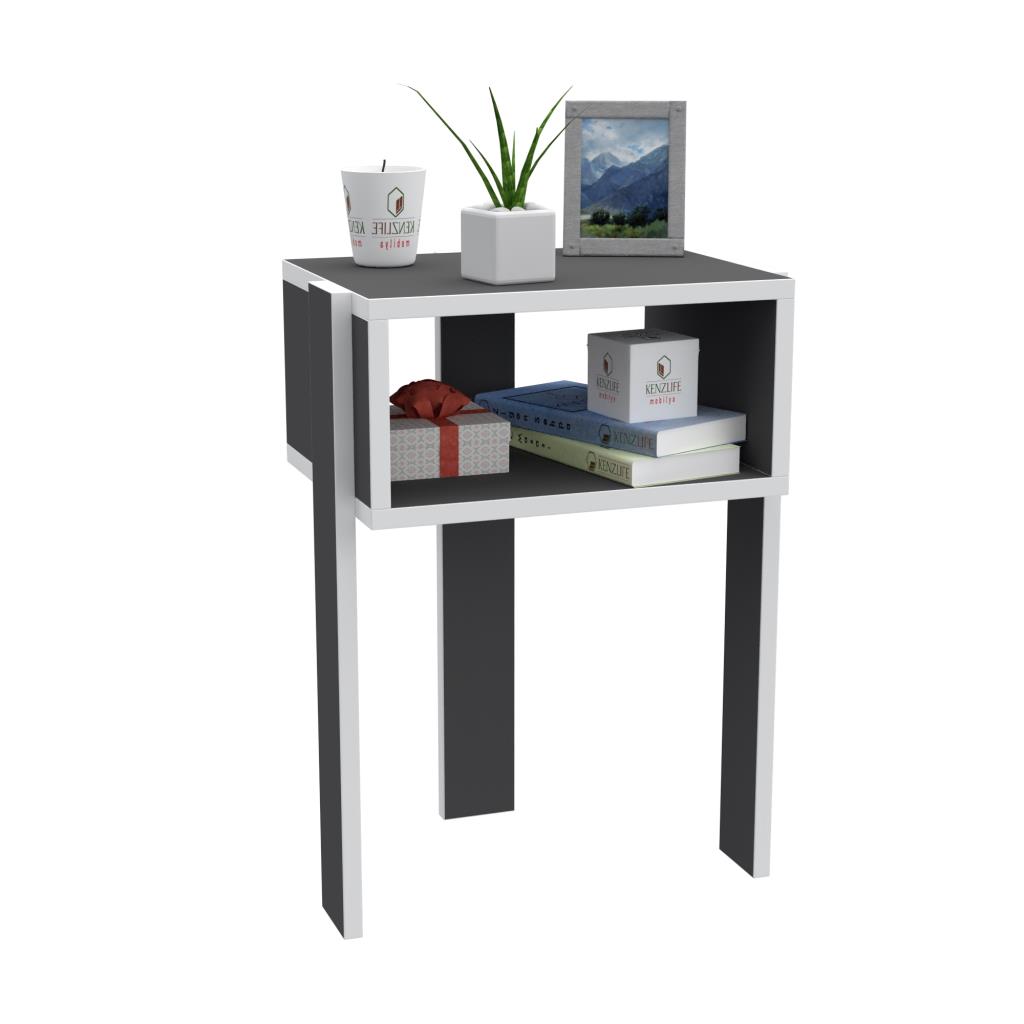 Kenzlife komodin aletta gri komidin 060*040*30 3 ayaklı şifonyer kitaplık yatak odası genç odası