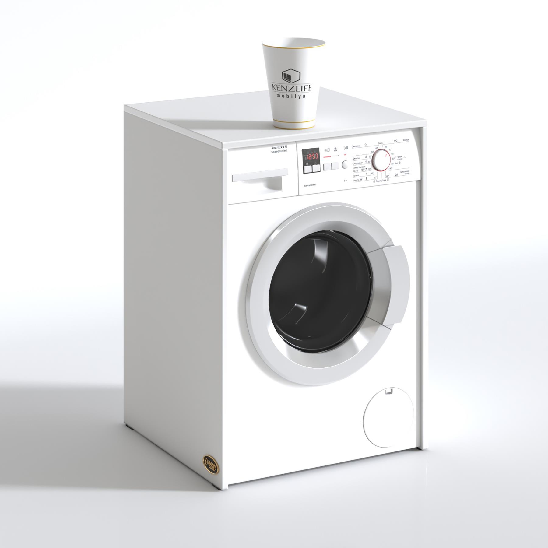 Kenzlife çamaşır makinesi dolabı naummdf byz 90*70*60 % 100 mdf full mdf banyo kapaksız arkalıksız