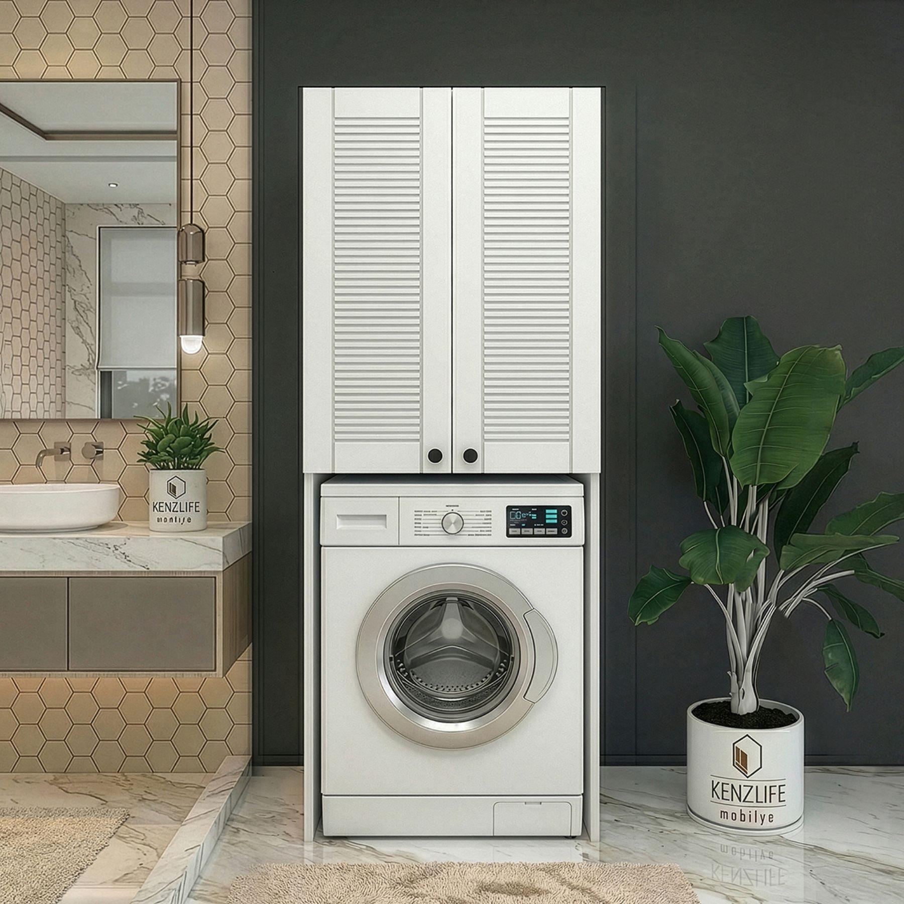 Kenzlife membran çamaşır-kurutma-bulaşık makinesi dolabı mahidevran byzbyz panjur 180*70*60 mebran kapak suntalam gövde