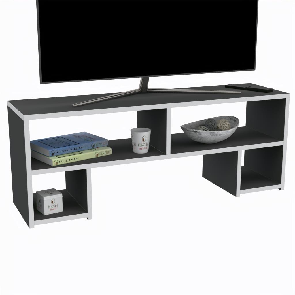 Kenzlife televizyon sehpası abudabi gri 040*120*30 tv ünitesi