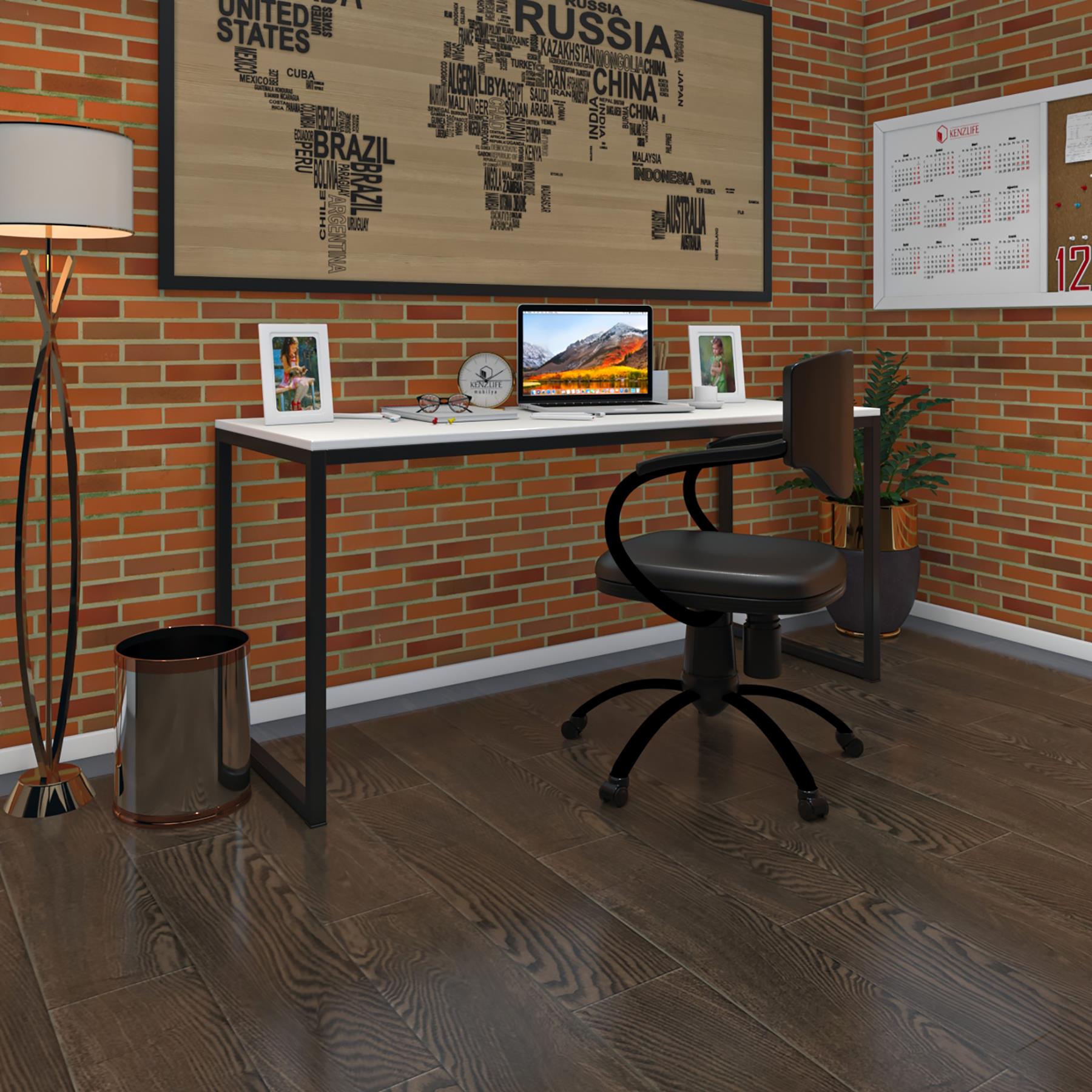 Kenzlife ofis bilgisayar çalışma masası behramkale170 byzsyh 75*170*80 metal ayaklı masa