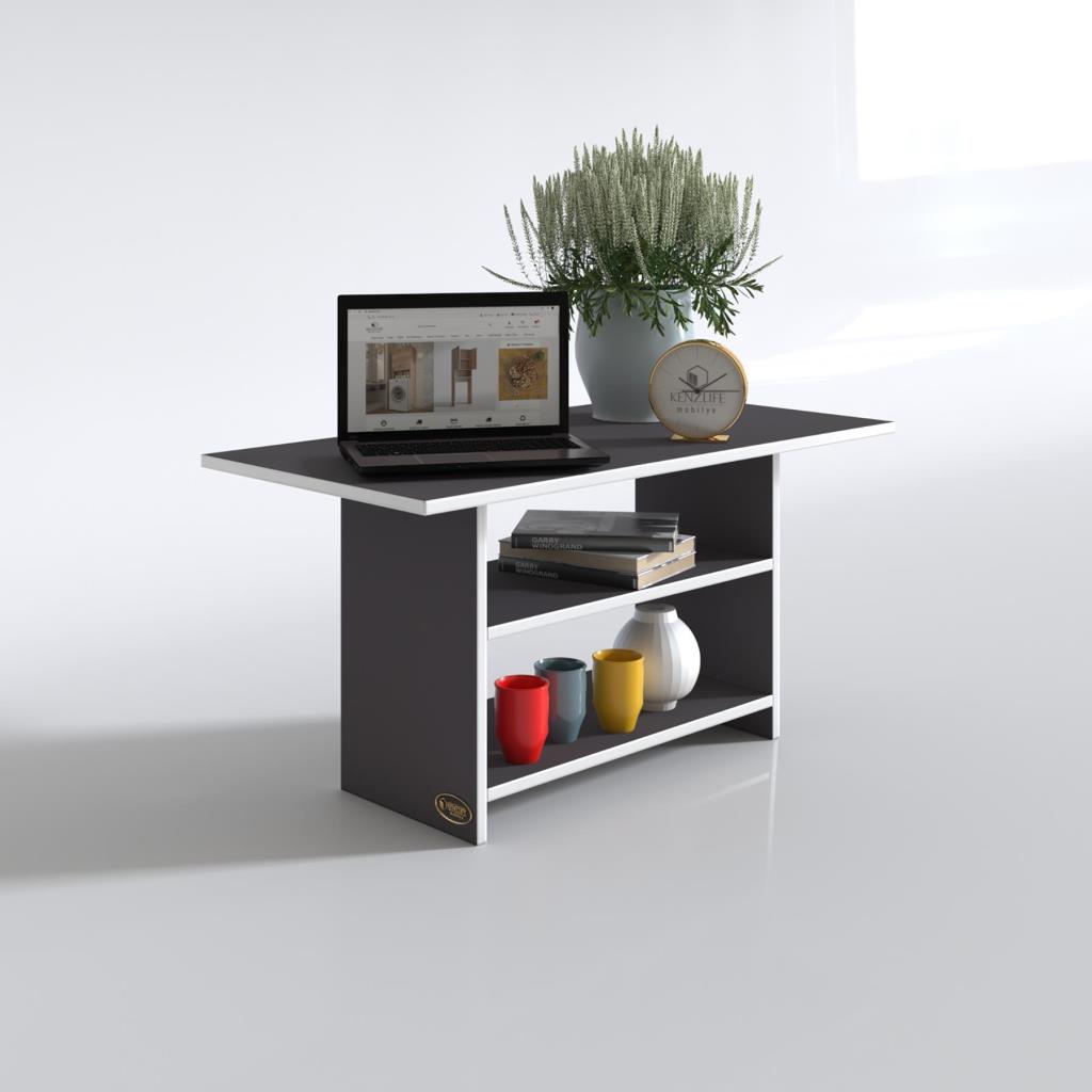 Kenzlife orta salon sehpası dallas gri 060*070*50 yemek masası