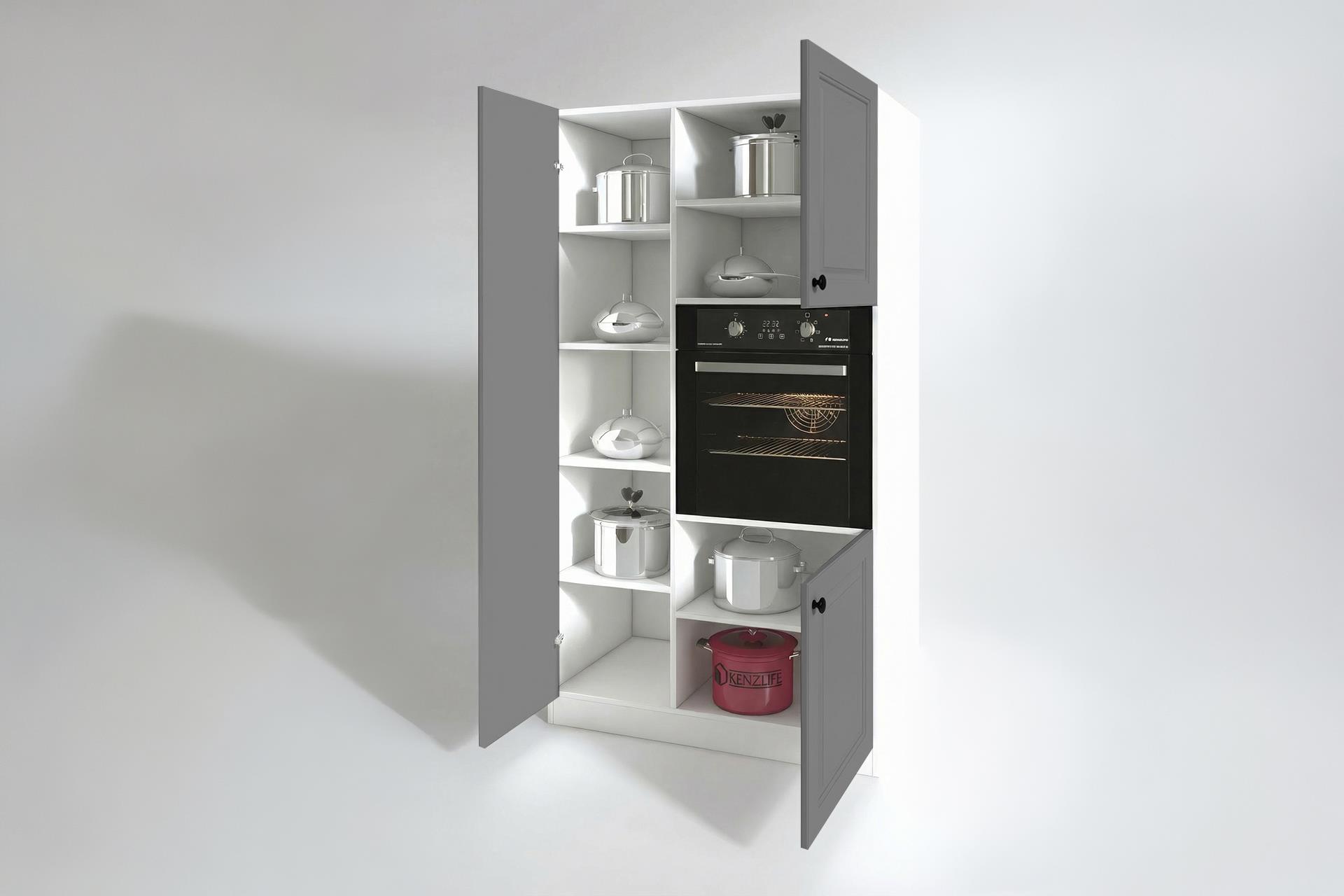 Kenzlife membran ankastre fırın dolabı banu gribyz çerçeve 180*100*56 mebran kapak MDF gövde