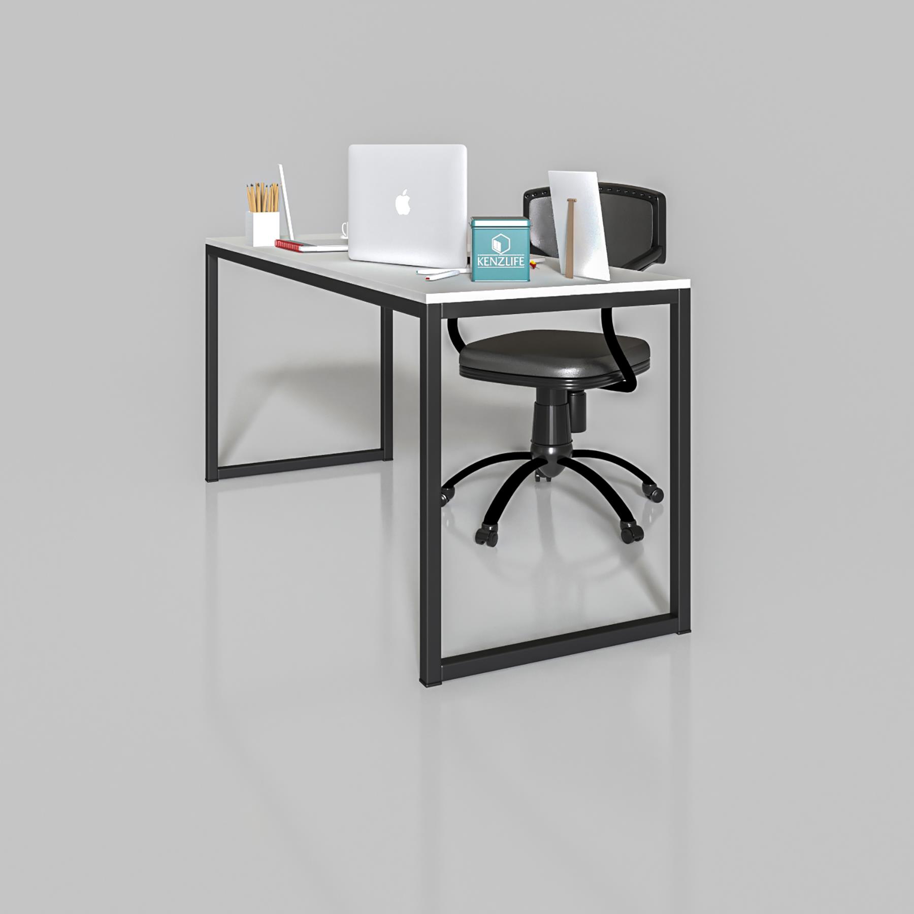 Kenzlife ofis bilgisayar çalışma masası behramkale110 byzsyh 75*110*80 metal ayaklı masa